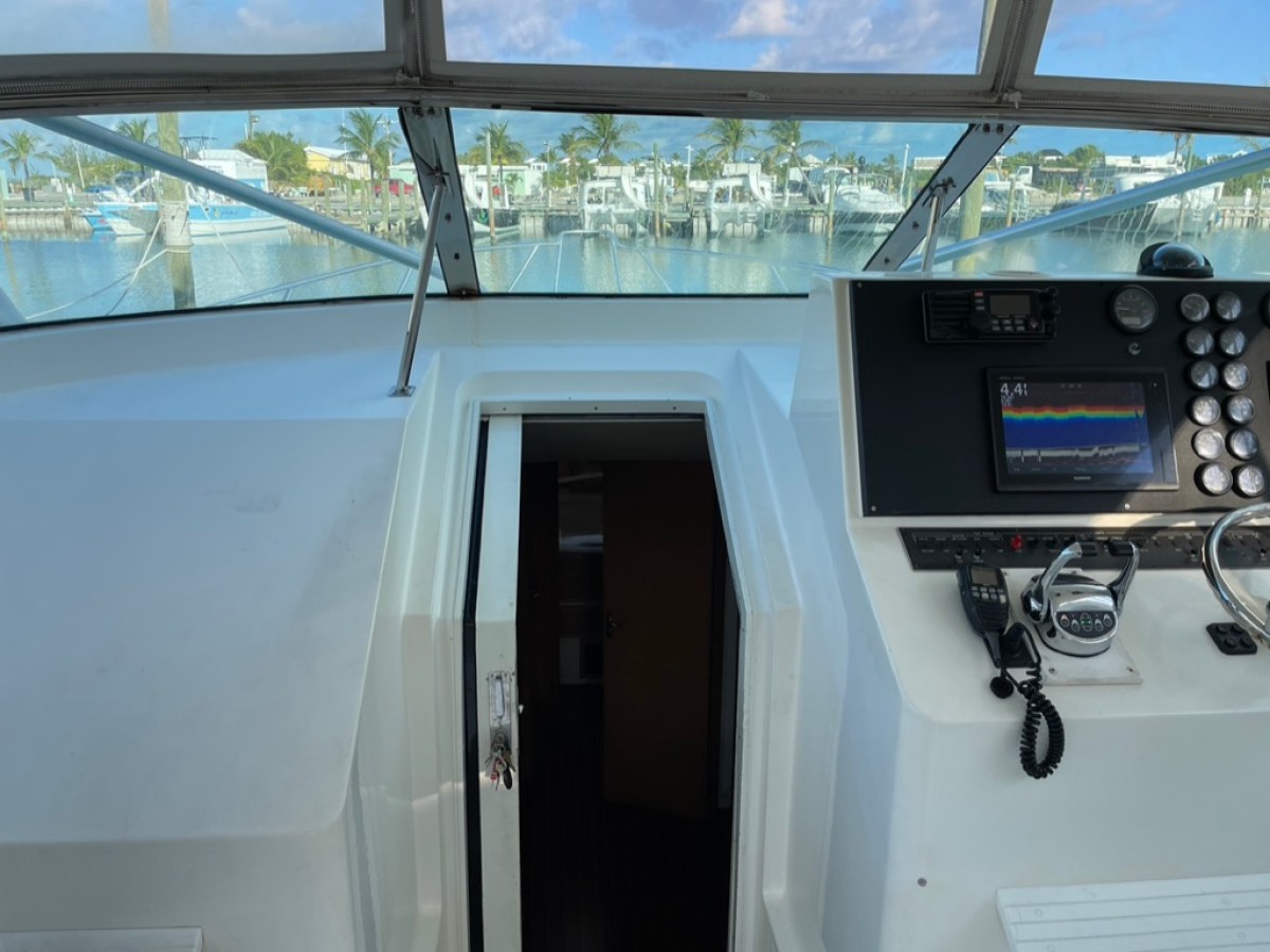 a view of a large window