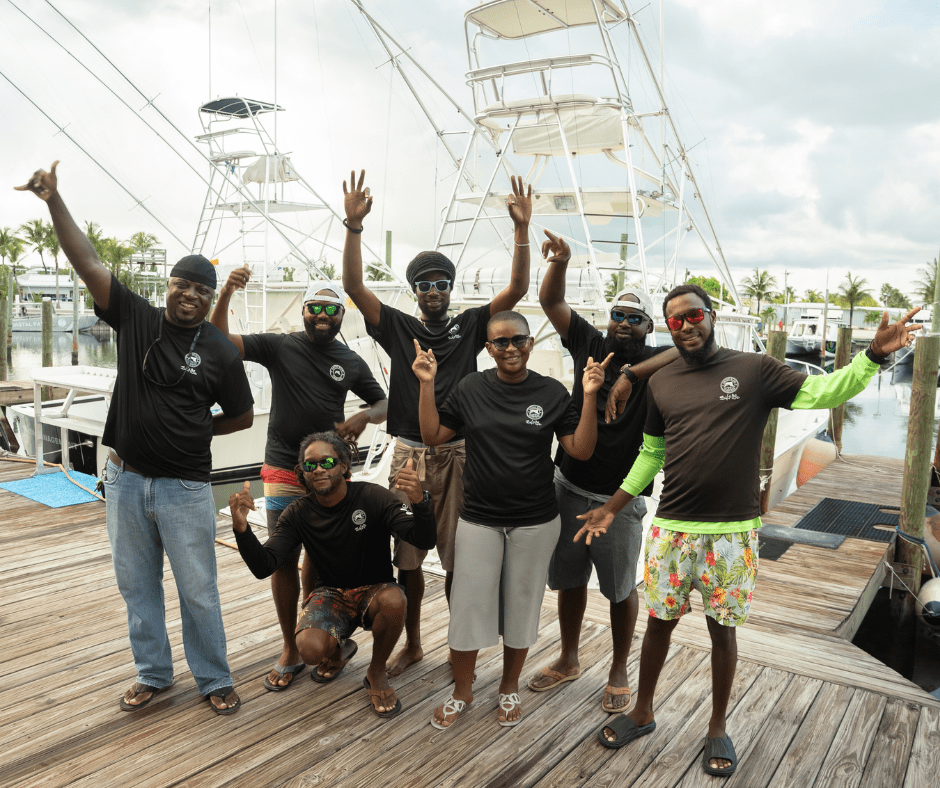 a group of people posing for a picture